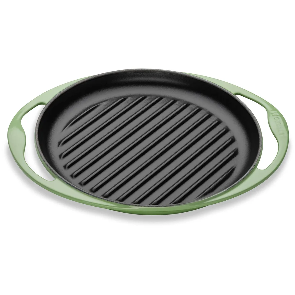 Le Creuset Signature Cast Iron Round Skinny Grill - 25cm - Rosemary Image 1