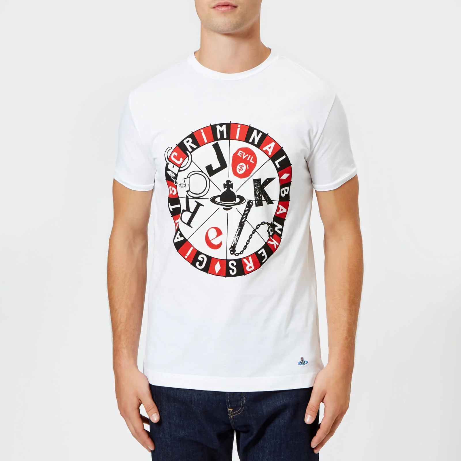 Vivienne Westwood Men's Organic Jersey Printed Peru T-Shirt - White Image 1