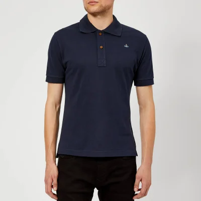Vivienne Westwood Men's Pique Polo Shirt - Navy