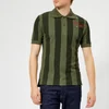 Vivienne Westwood Men's Goumier Stripe Polo Shirt - Dark Green Stripes - Image 1