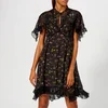 Coach 1941 Women's Forest Floral Printed Babydoll Dress - Black - Image 1