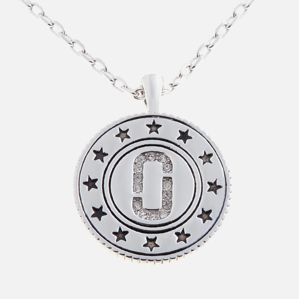 Marc Jacobs Women's Medallion Double Sided Pendant - Silver Image 1