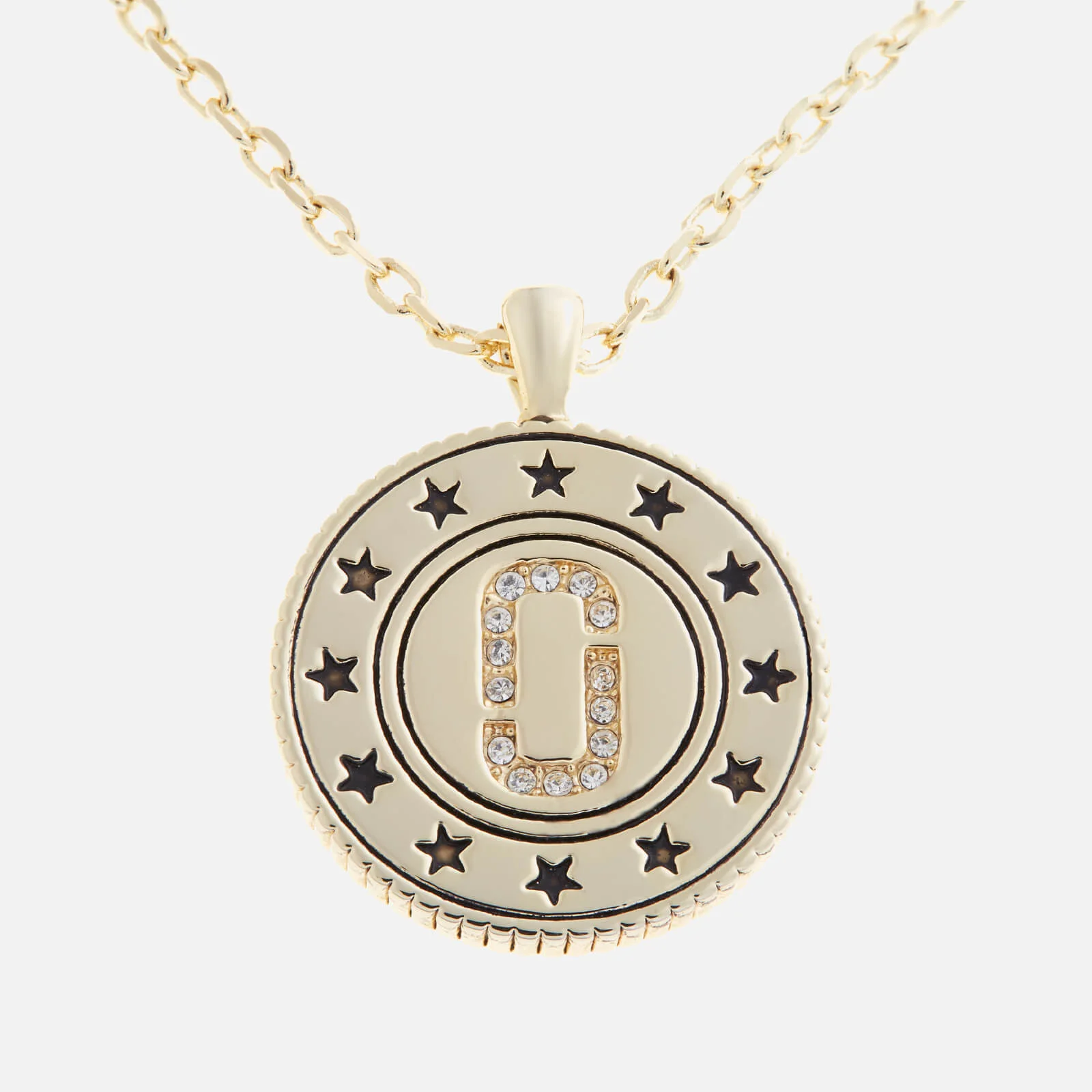 Marc Jacobs Women's Medallion Double Sided Pendant - Gold Image 1