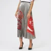 Marc Jacobs Women's Metallic Pleated Skirt - Silver - Image 1