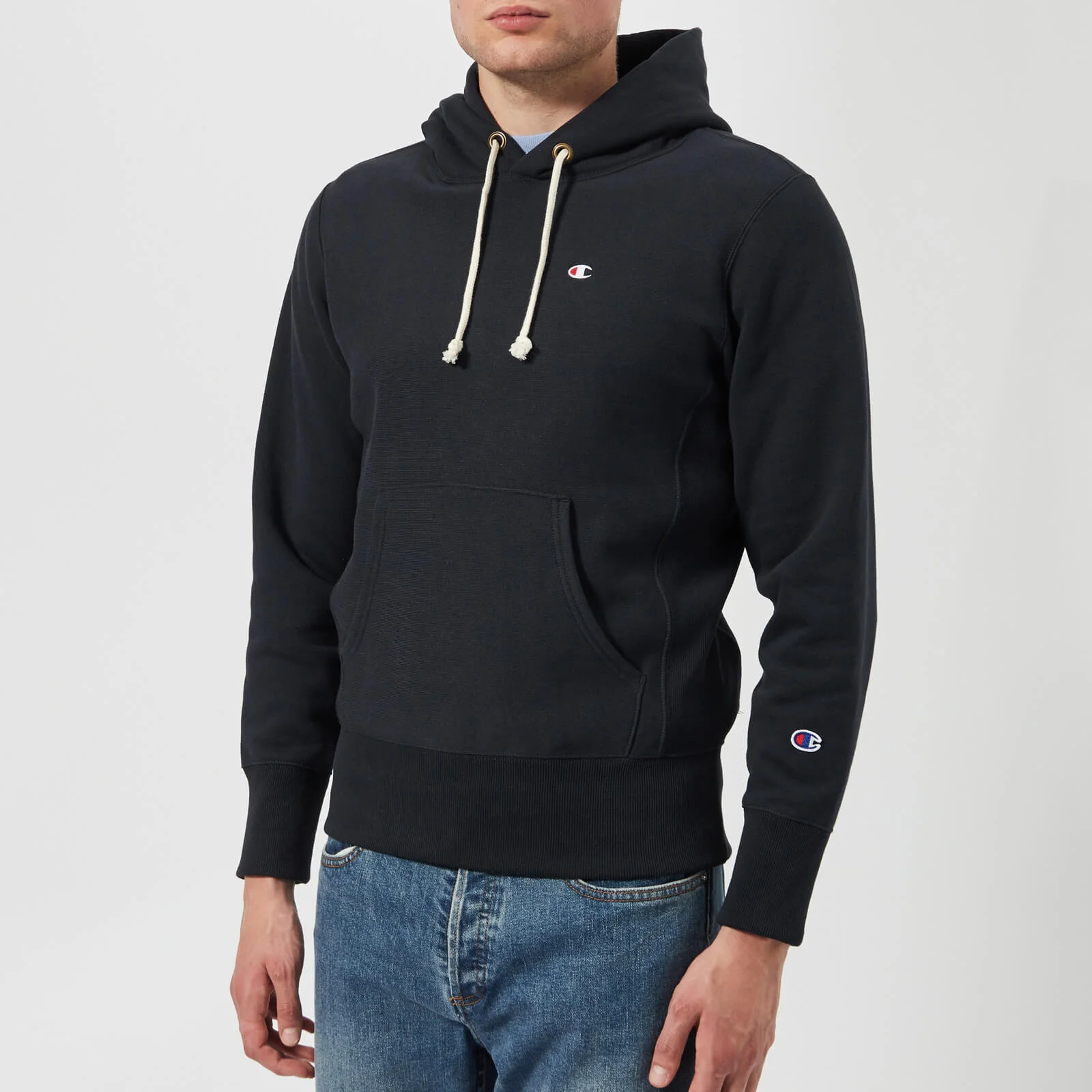 Champion Men's Hooded Sweatshirt - Navy Image 1