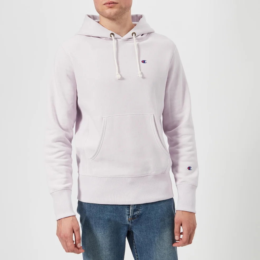 Champion Men's Hooded Sweatshirt - Lavender Image 1