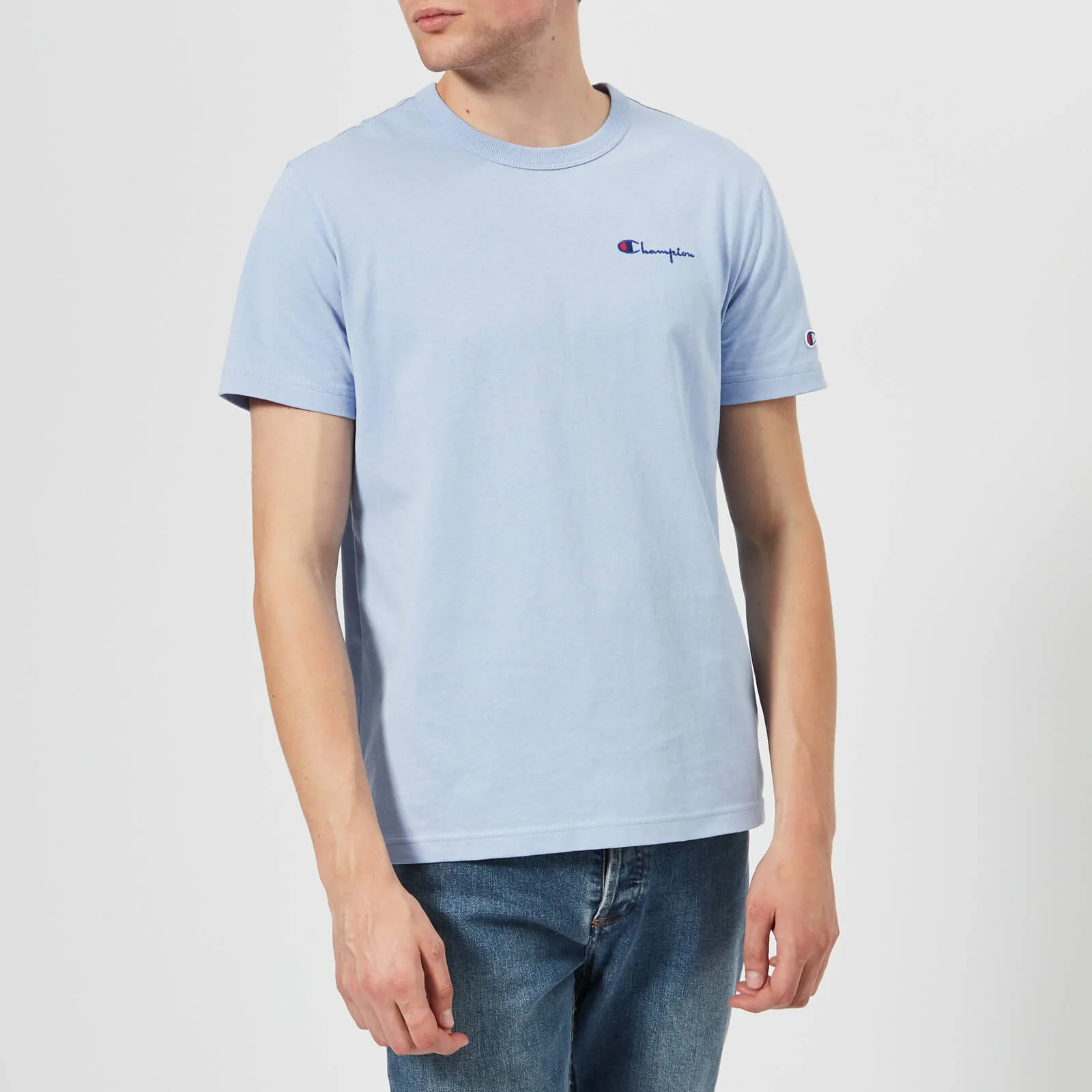 Champion Men's Short Sleeve T-Shirt - Light Blue Image 1
