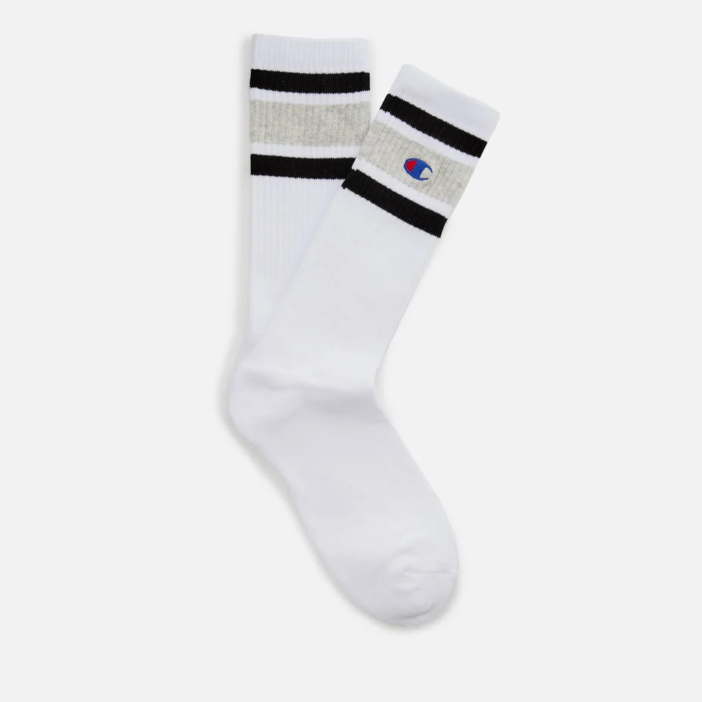 Champion Men's Socks - White/Black/Grey Image 1
