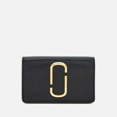 Marc Jacobs Women's Snapshot Business Card Case - Black/Baby Pink