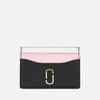 Marc Jacobs Women's Snapshot Card Case - Black/Baby Pink - Image 1