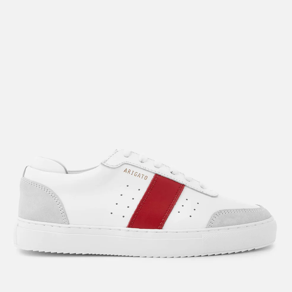 Axel Arigato Women's Dunk Leather Trainers - White/Red Image 1