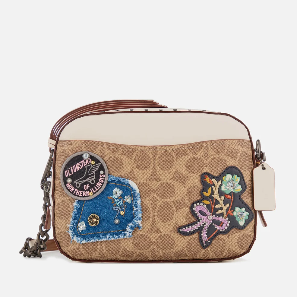 Coach Women's Patches and Border Rivets Camera Bag - Chalk Image 1
