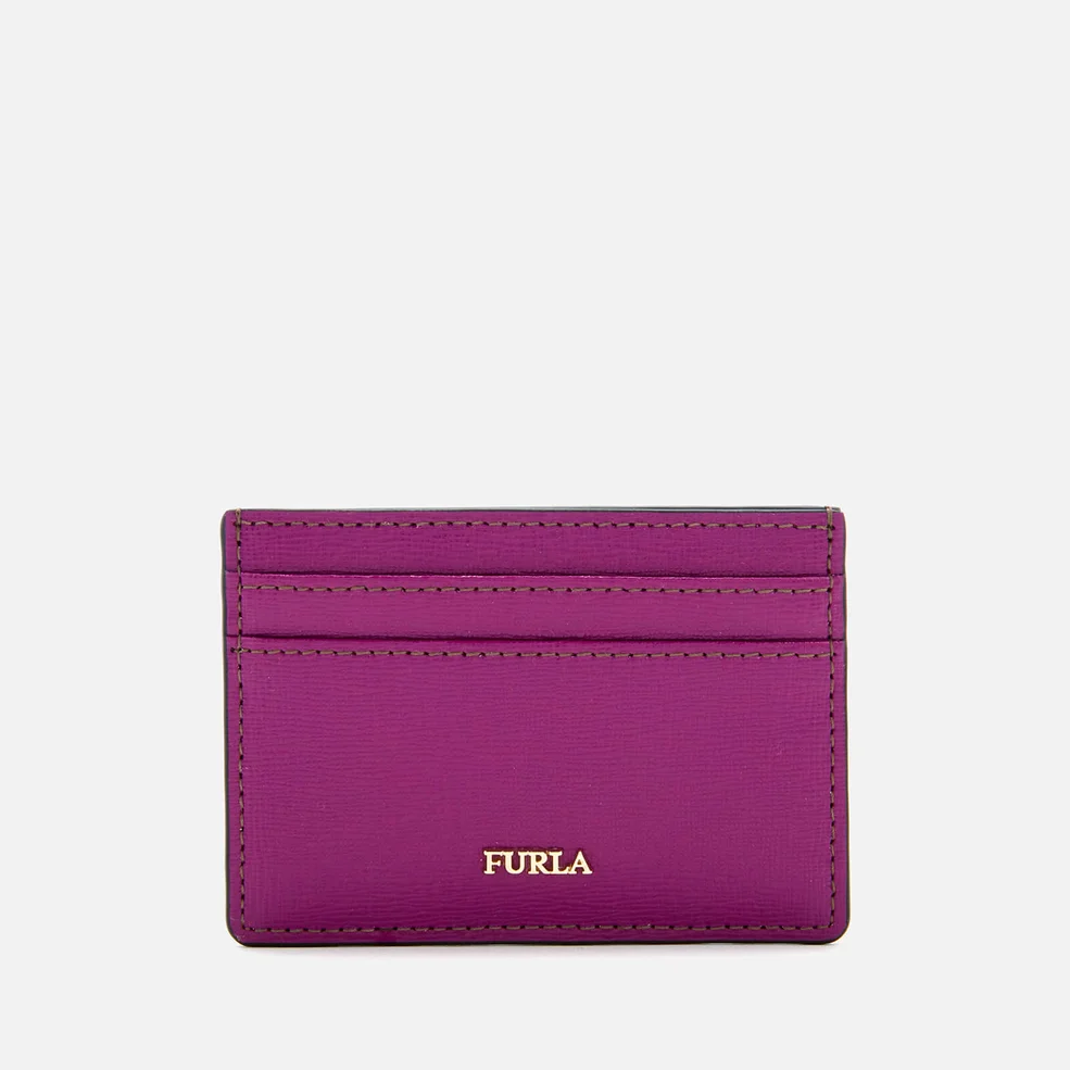 Furla Women's Babylon Small Credit Card Case - Purple Image 1