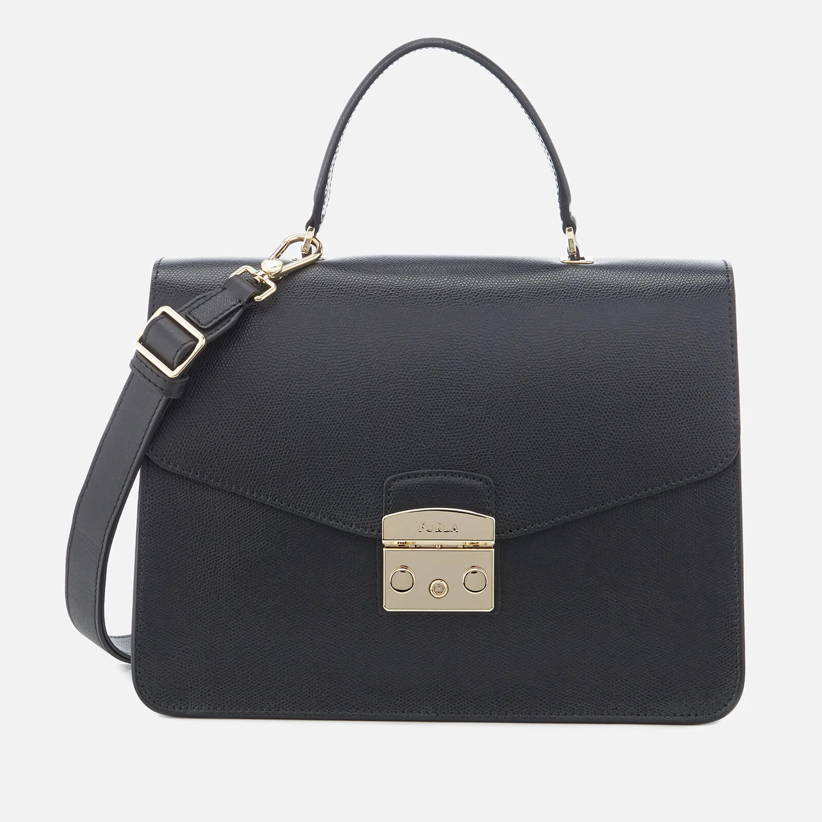 Furla Women's Metropolis Medium Top Handle Bag - Black Image 1