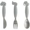 Done by Deer Yummyplus Easy Grip Cutlery Set - Grey - Image 1