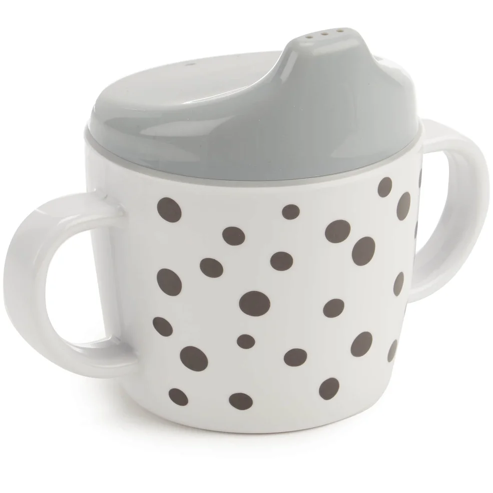 Done by Deer Happy Dots Spout Cup - Grey Image 1