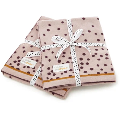 Done by Deer Happy Dots Knitted Blanket - Powder