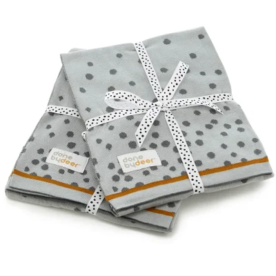 Done by Deer Happy Dots Knitted Blanket - Grey