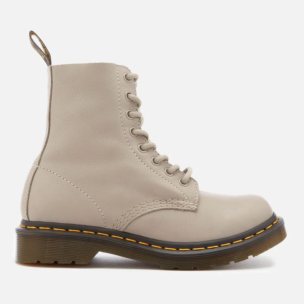 Dr. Martens Women's 1460 Virginia Leather Pascal 8-Eye Boots - Taupe Image 1