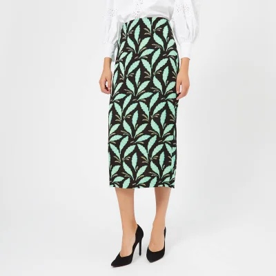 Diane von Furstenberg Women's Tailored Midi Pencil Skirt - Mason Black