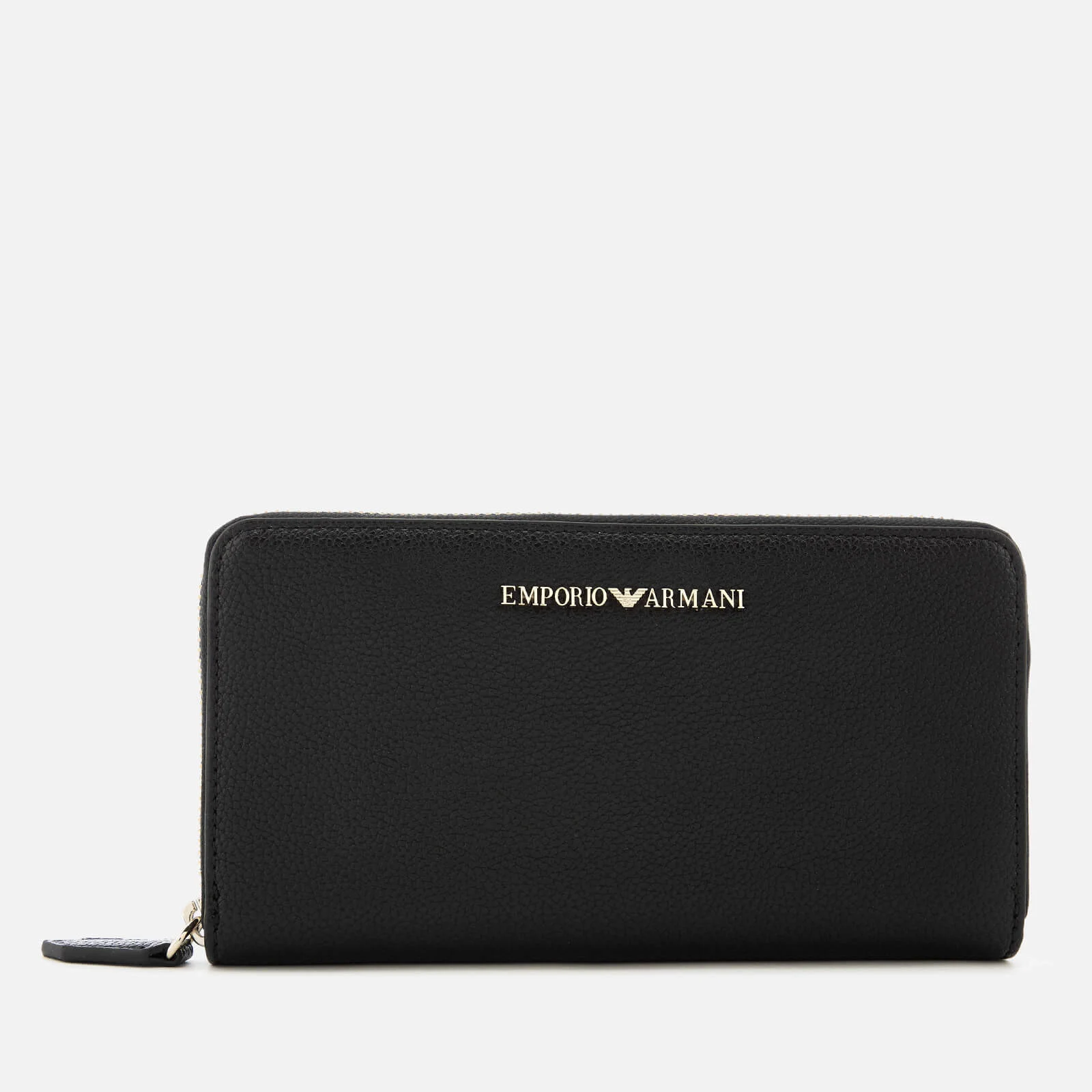Emporio Armani Women's Zip Around Wallet - Black Image 1