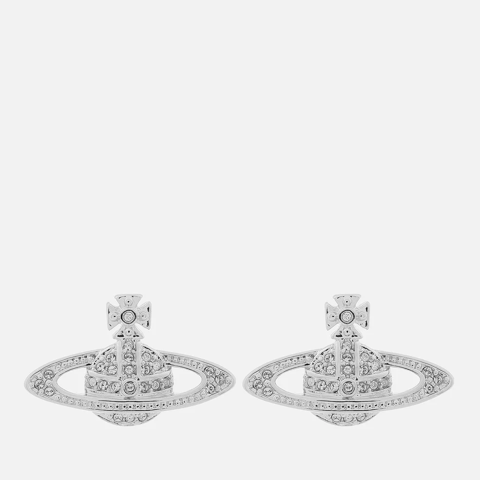 Vivienne Westwood Women's Mini Bas Relief Earrings - Rhodium Image 1