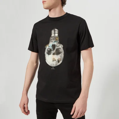 PS Paul Smith Men's Short Sleeve Skull Regular Fit T-Shirt - Black