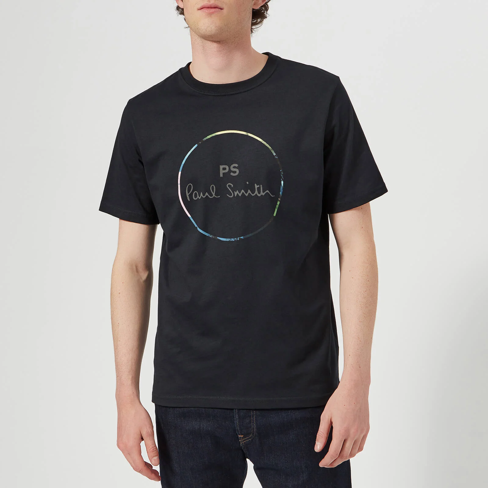 PS Paul Smith Men's Short Sleeve Regular Fit Circle T-Shirt - Dark Navy Image 1