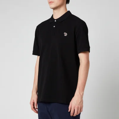 PS Paul Smith Men's Zebra Logo Regular Fit Polo Shirt - Black