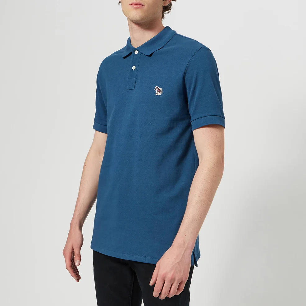 PS Paul Smith Men's Regular Fit Short Sleeve Polo Shirt - Blue Image 1