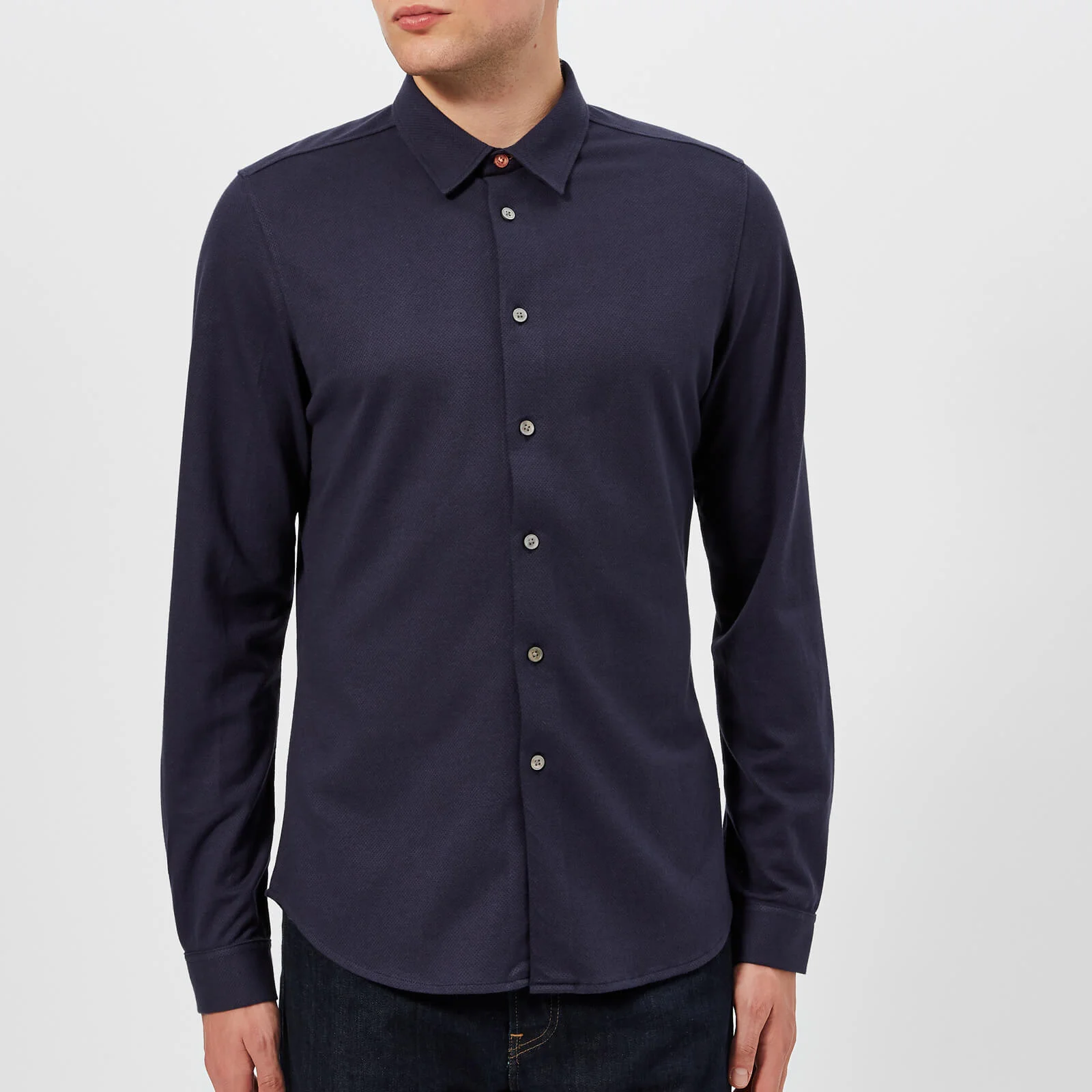 PS Paul Smith Men's Slim Fit Pique Shirt - Inky Image 1