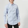 PS Paul Smith Men's Tailored Fit Long Sleeve Oxford Shirt - Blue - Image 1