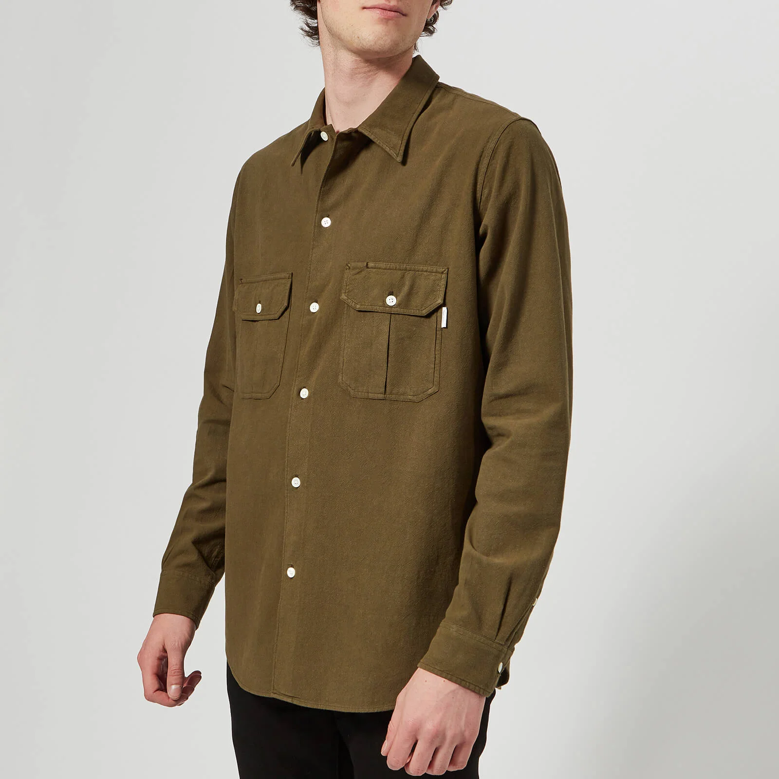 PS Paul Smith Men's Casual Fit Long Sleeve Shirt - Green Image 1