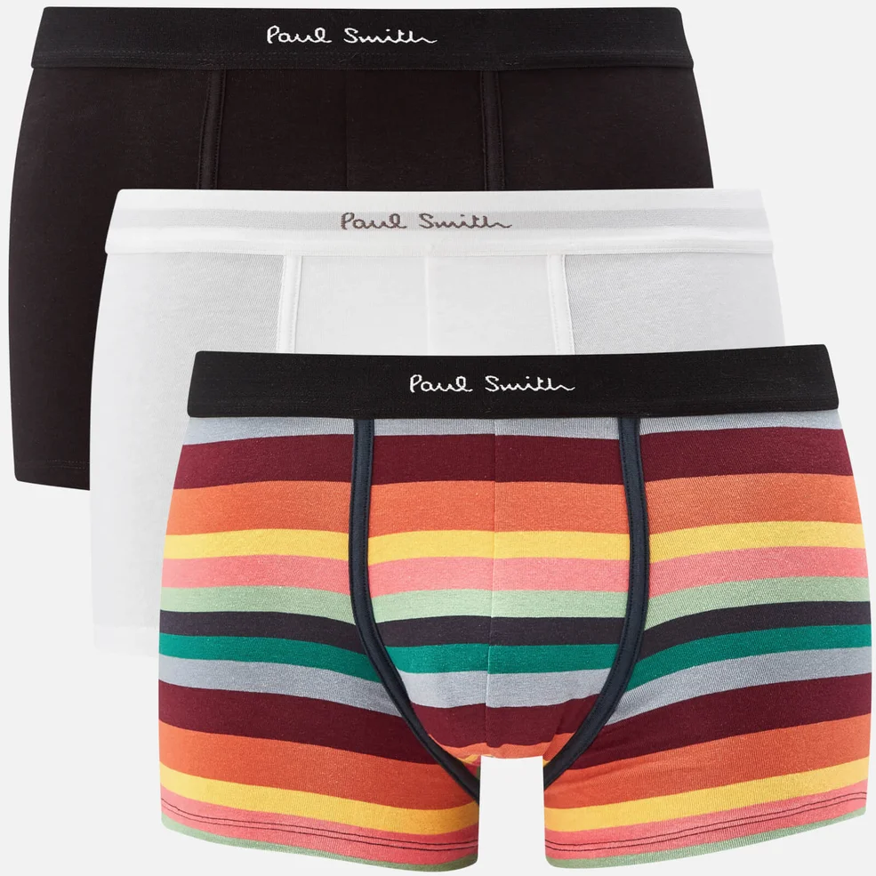 Paul Smith Men's 3 Pack Trunk Boxer Shorts - Stripe Image 1