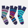 Paul Smith Men's 3 Pack Socks - Multi Stripe - Image 1