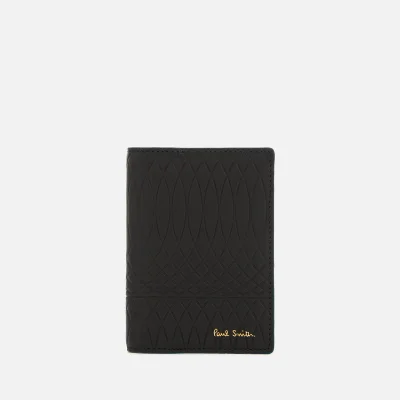Paul Smith Accessories Men's Patterned Credit Card Wallet - Black