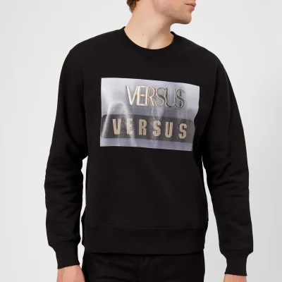 Versus Versace Men's Printed Logo Sweatshirt - Black