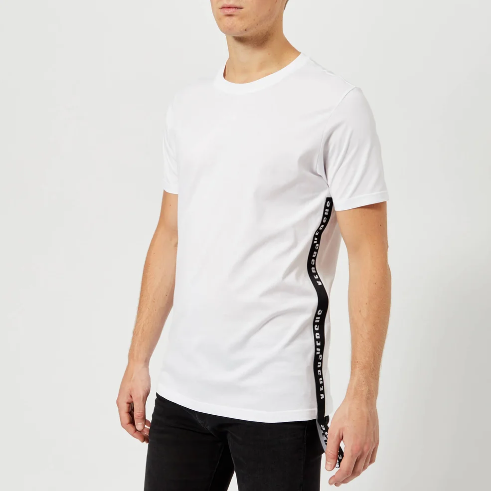 Versus Versace Men's Tape Logo T-Shirt - White Image 1
