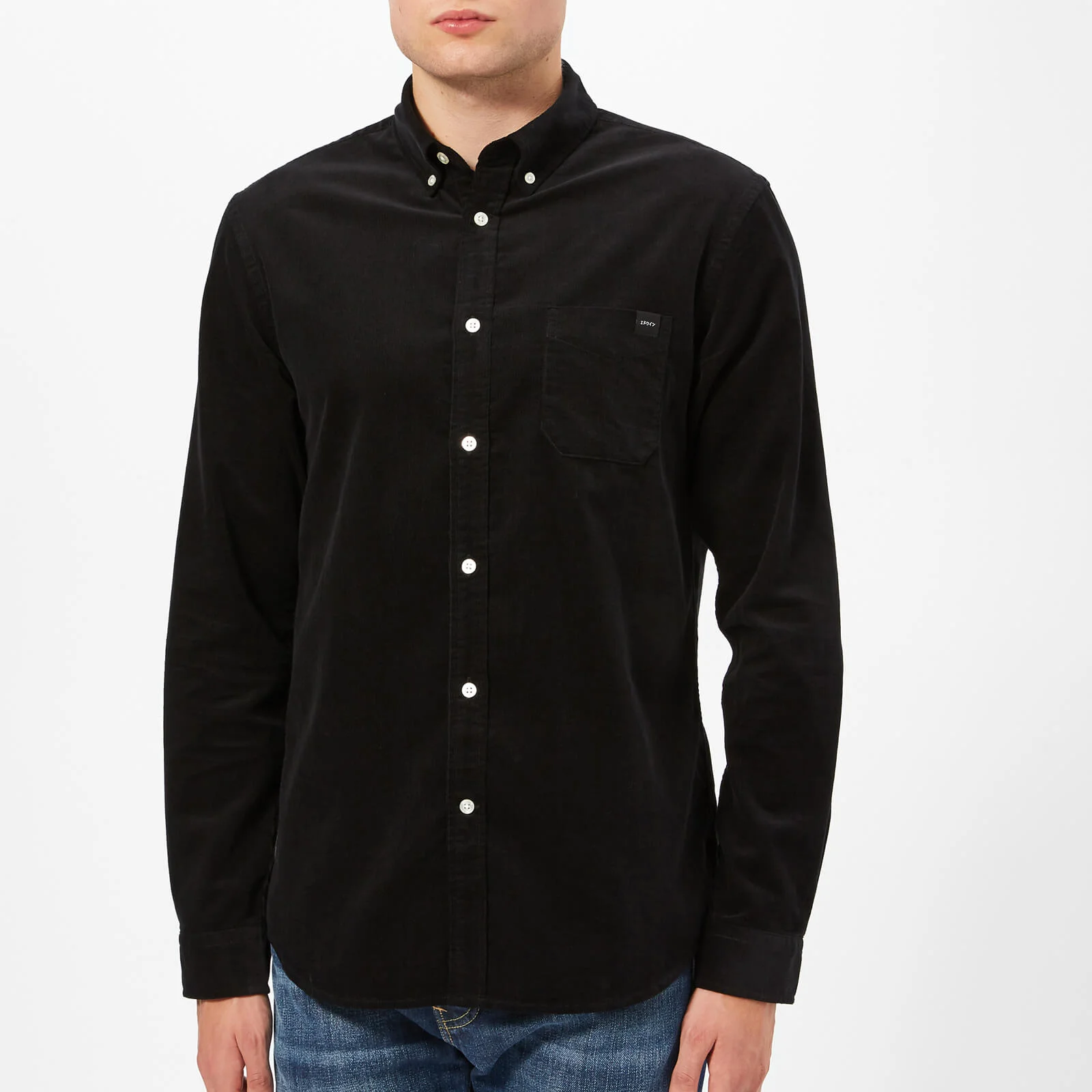 Edwin Men's Babycord Standard Long Sleeve Shirt - Black Image 1