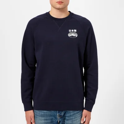 Edwin Men's Fuji San Raglan Sweatshirt - Navy
