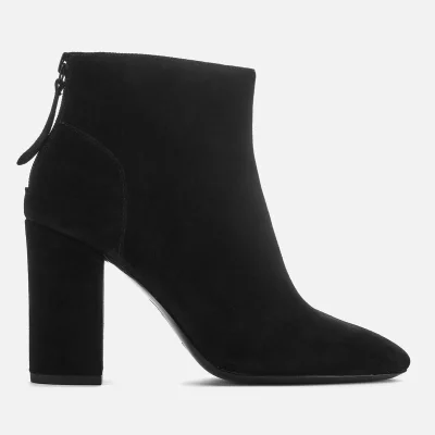 Ash Women's Joy Suede Heeled Ankle Boots - Black