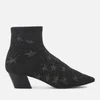 Ash Women's Cosmic Star Knitted Heeled Ankle Boots - Black/Silver - Image 1