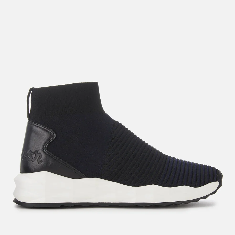 Ash Women's Spot Knitted Hi-Top Trainers - Midnight Image 1