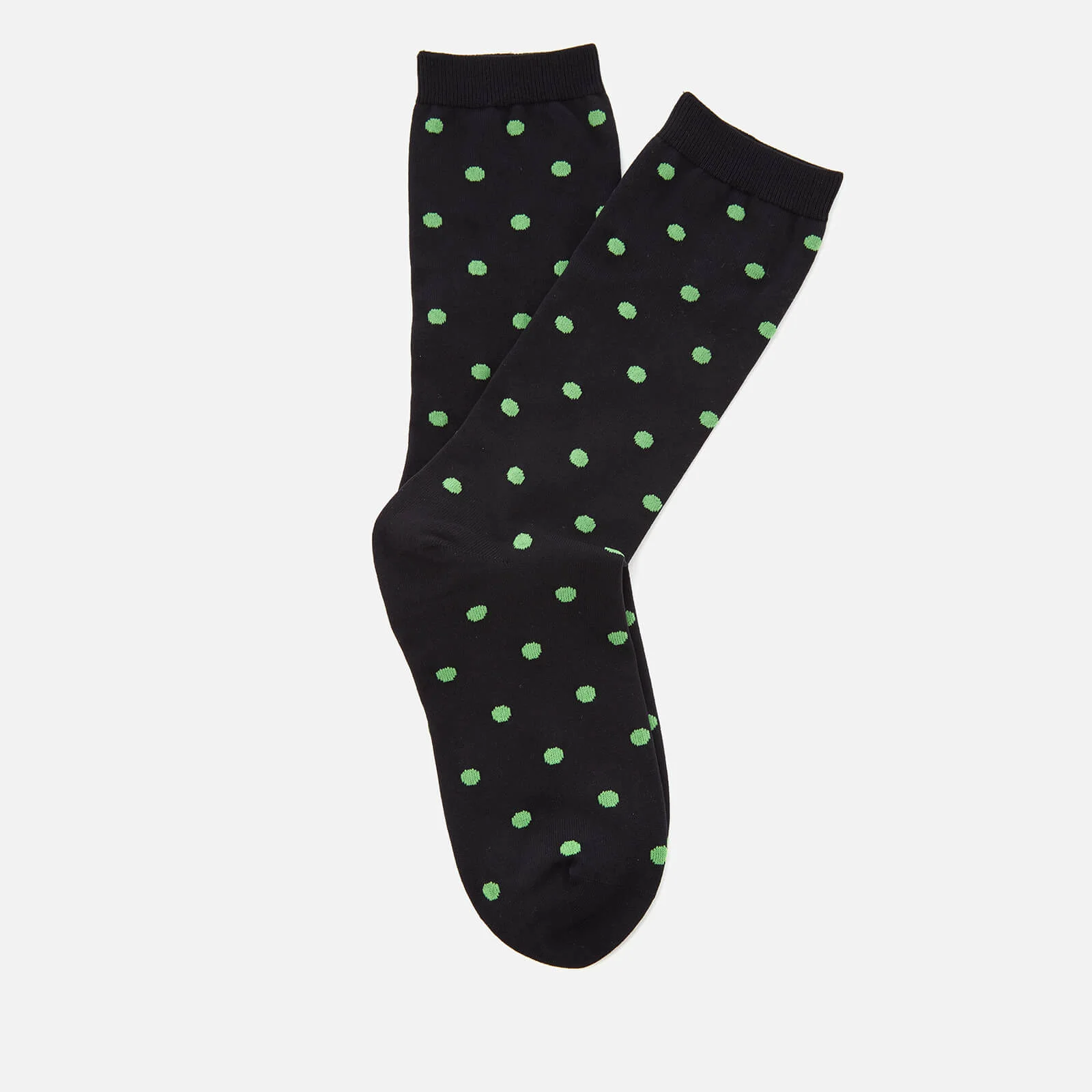 Ganni Women's Classon Dots Socks - Classic Green Image 1