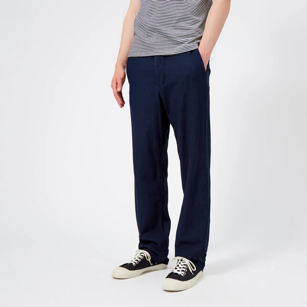 Oliver Spencer Men's Drawstring Trousers - Kildale Indigo Rinse Image 1