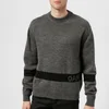 OAMC Men's G.I. Sweater - Grey Heather/Black - Image 1