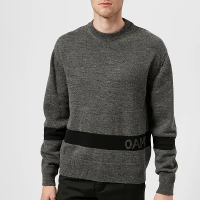 OAMC Men's G.I. Sweater - Grey Heather/Black