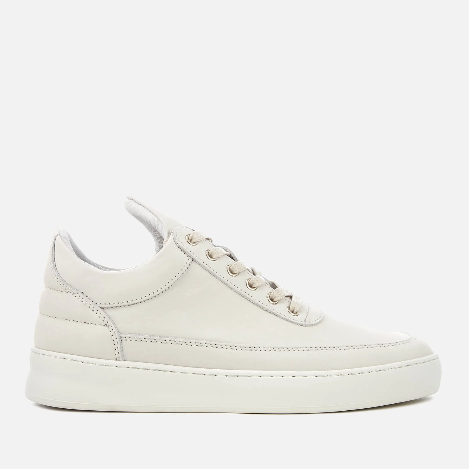 Filling Pieces Lane Nubuck Low Top Trainers - White Image 1