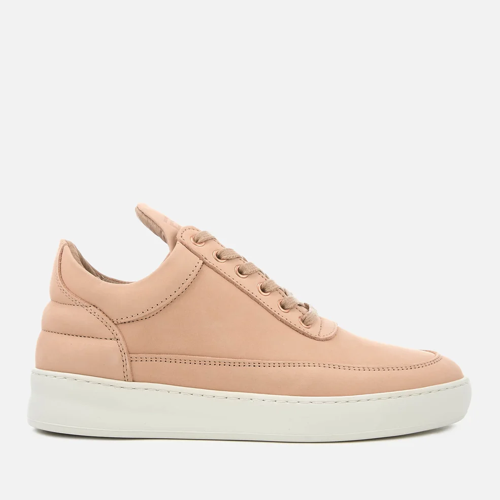 Filling Pieces Women's Lane Nubuck Low Top Trainers - Nude Image 1