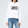 A.P.C. Women's Lettrism Hoody - White - Image 1
